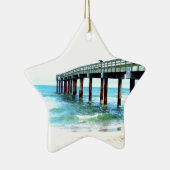 St. Augustine Vist Pier Keramisch Ornament (Rechts)