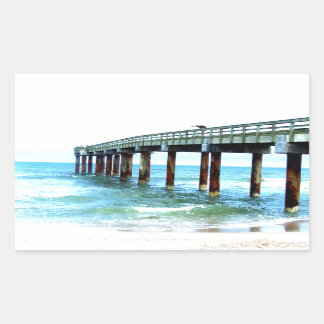 St. Augustine Vist Pier Rechthoekige Sticker