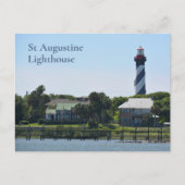 St Augustine-vuurtoren Anastasia-eiland Florida Briefkaart (Voorkant)