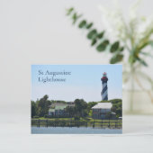 St Augustine-vuurtoren Anastasia-eiland Florida Briefkaart (Staand voorkant)