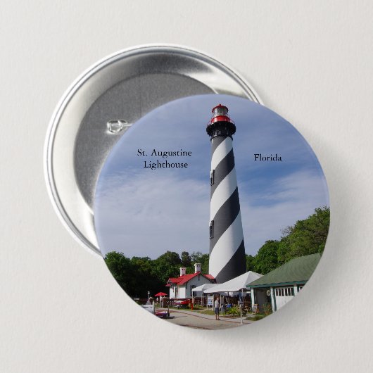St. Augustine Vuurtoren Button (Voorkant /achterkant)