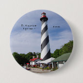 St. Augustine Vuurtoren Button (Voorkant)