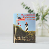 St. Augustine-vuurtoren, Florida ansichtkaart Briefkaart (Staand voorkant)