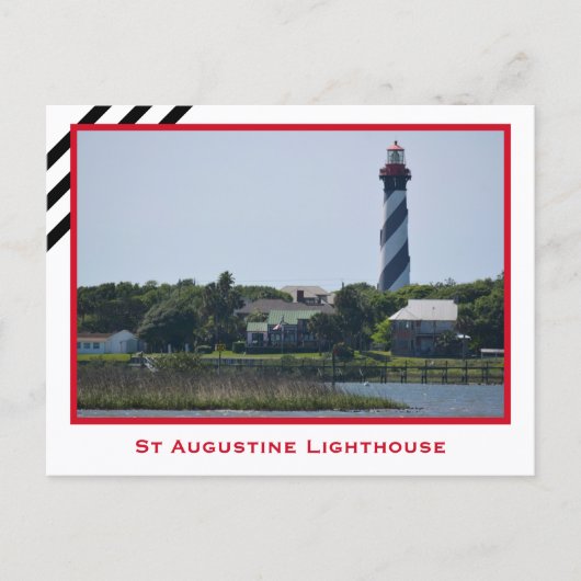 St Augustine Vuurtoren Florida Fotografisch Briefkaart (Voorkant)