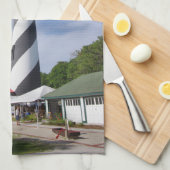 St. Augustine Vuurtoren keukenhanddoek (Quarter Fold)