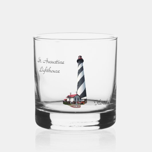 St. Augustine vuurtoren rots glas (Voorkant)