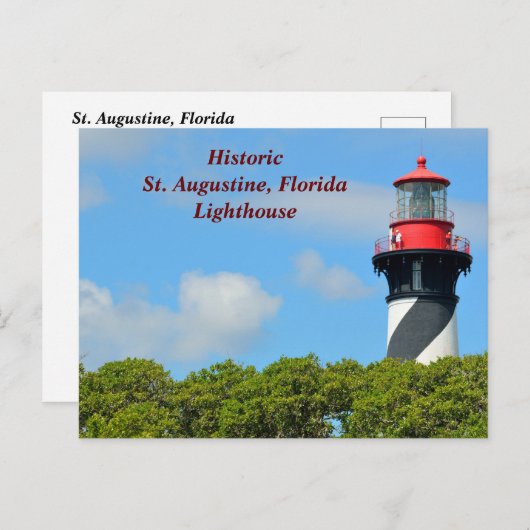 St. Augustine, vuurtoren van Florida Feestdagenkaart (Voorkant / Achterkant)