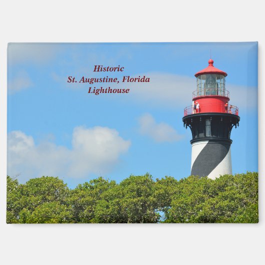 St. Augustine, vuurtoren van Florida Magneet (Voorkant)
