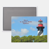 St. Augustine, vuurtoren van Florida Magneet (Voorkant / Achterkant)