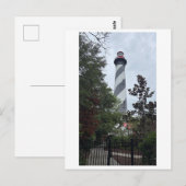 St. Augustine Vuurtoren Zwart en Wit Toren Briefkaart (Voorkant / Achterkant)