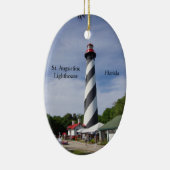 St. Augustine vuurtorenornament Keramisch Ornament (Rechts)