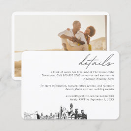 St Augustine Wedding Hotel Kamer Blok Details Informatiekaartje