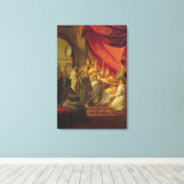 St. Augustinus als bisschop Canvas Afdruk (Insitu (Houten vloer))