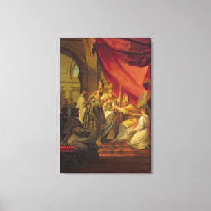 St. Augustinus als bisschop Canvas Afdruk
