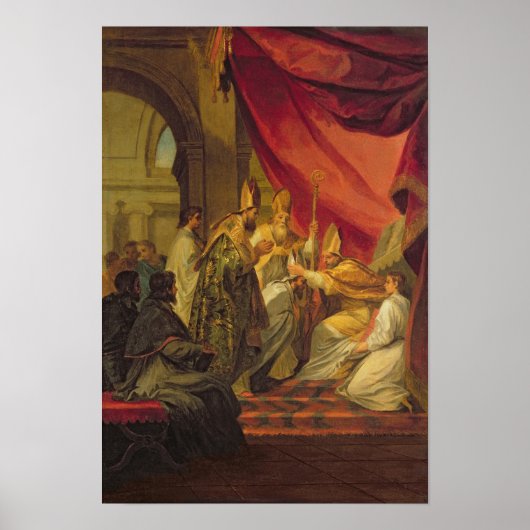 St. Augustinus als bisschop Poster (Voorkant)