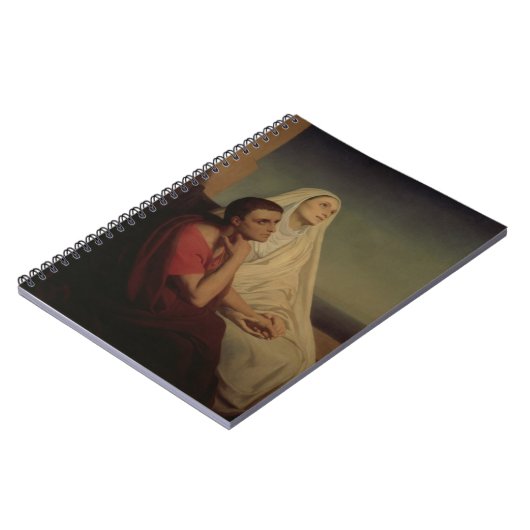 St. Augustinus en zijn moeder St. Monica, 1855 Notitieboek (Linkerzijde)