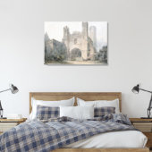 St. Augustinus Gate, Canterbury, c.1797 (m/v) over Canvas Afdruk (Insitu (Slaapkamer))