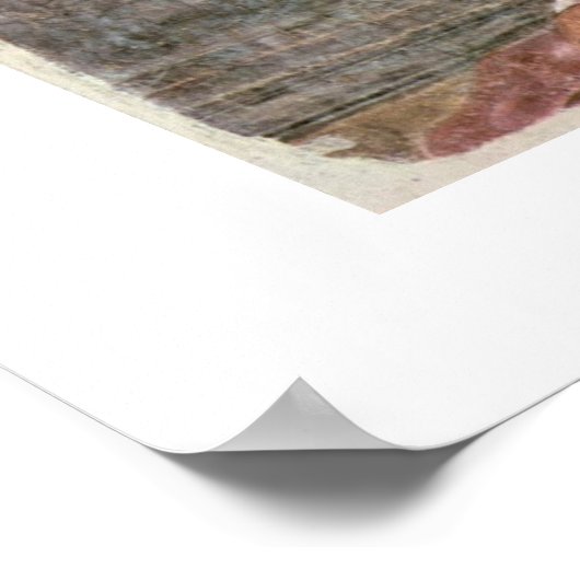 St. Augustinus gebed door Sandro Botticelli Poster (Hoek)