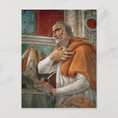 St. Augustinus in zijn cel, c.1480 Briefkaart (Voorkant)