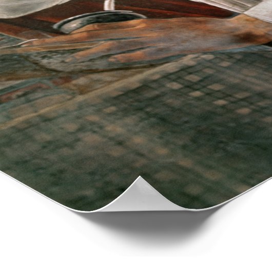 St. Augustinus in zijn cel, c.1480 Poster (Hoek)