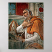St. Augustinus in zijn cel, c.1480 Poster (Voorkant)
