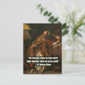 St. Augustinus katholieke Spirituele prijsopgave Briefkaart (Staand voorkant)