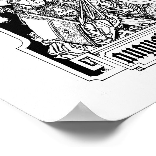 St. Augustinus van Hippo 8 x 10 inch afdrukken Poster (Hoek)