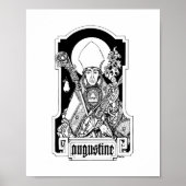 St. Augustinus van Hippo 8 x 10 inch afdrukken Poster (Voorkant)