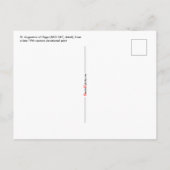 St. Augustinus van Hippo (SAU 047; detail) Briefkaart (Achterkant)