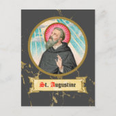 St. Augustinus van Hippo (SAU 047; detail) Briefkaart (Voorkant)