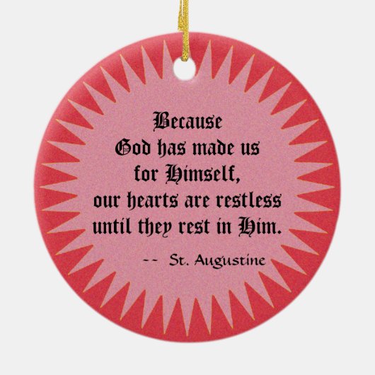 St. Augustinus van Hippo (SAU 047; detail) Keramisch Ornament (Achterkant)