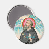 St. Augustinus van Hippo (SAU 047; detail) Magneet (Voorkant / Achterkant)