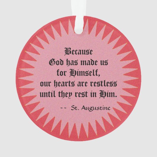 St. Augustinus van Hippo (SAU 047; detail) Ornament (achterkant)