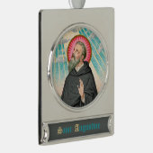 St. Augustinus van Hippo (SAU 047; detail) Verzilverd Banner Ornament (Rechts)