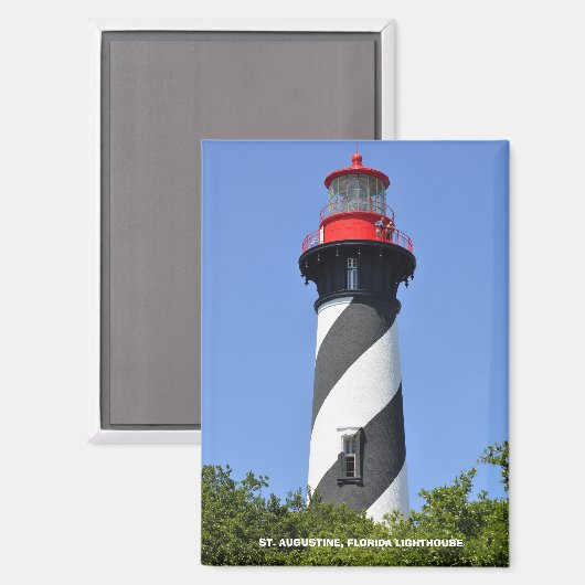 St. Augustinus, vuurtoren van Florida Magneet (Voorkant / Achterkant)