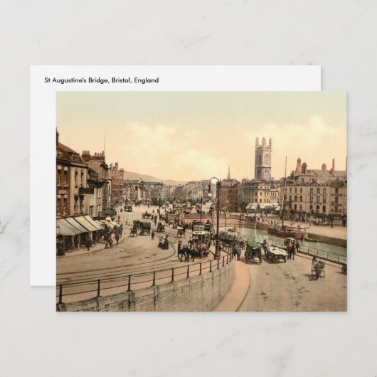 St Augustinus's Bridge, Bristol, Engeland Briefkaart (Voorkant / Achterkant)