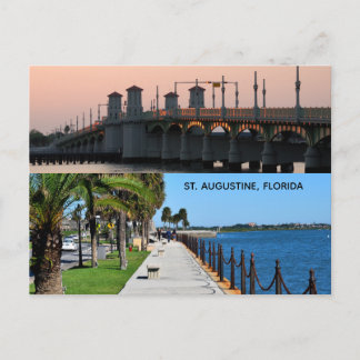 St. Auigustine, Florida bayfront Briefkaart