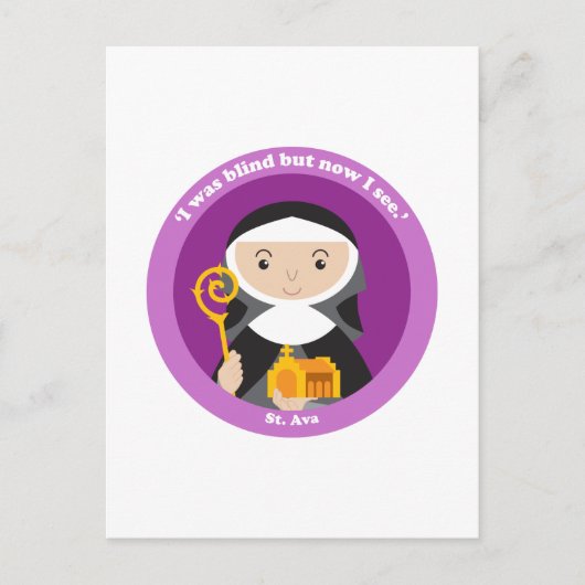 St. Ava Briefkaart (Voorkant)