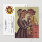 St Bakhita en Briefkaart Praycard (Voorkant / Achterkant)