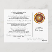 St Bakhita en Briefkaart Praycard (Achterkant)