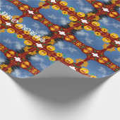 St Barachiel Archangel's Cloudy Dragons Cadeaupapier (Hoek)