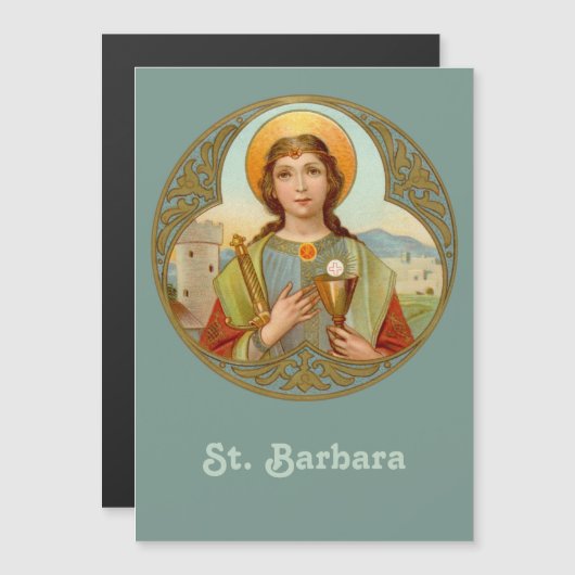 St. Barbara (BK 001) 13x18cm (Voorkant / Achterkant)