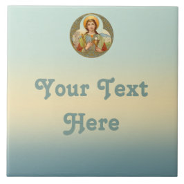 St. Barbara (BK 001) Keramische Tegel 3 Tegeltje