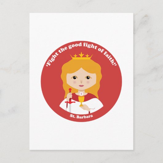 St. Barbara Briefkaart (Voorkant)
