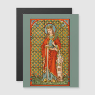 St. Barbara (JP 01) 4.25"x5.6"Magnetisch Briefkaar