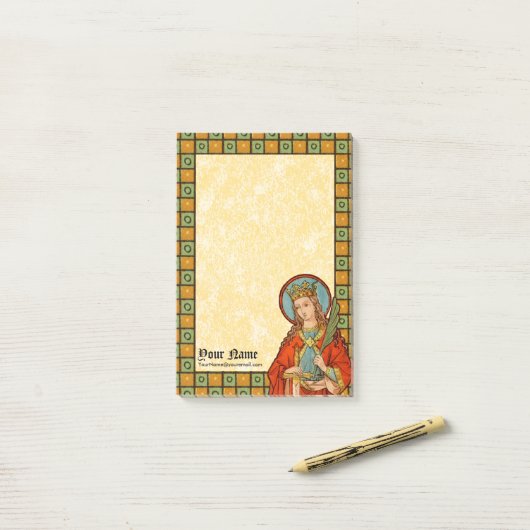 St. Barbara (JP 01) 4"x6" Post-it® Notes (Op bureau)