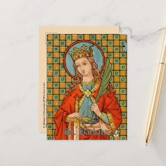 St. Barbara (JP 01) Ansichtkaart 1 Briefkaart (Voorkant / Achterkant in situ)