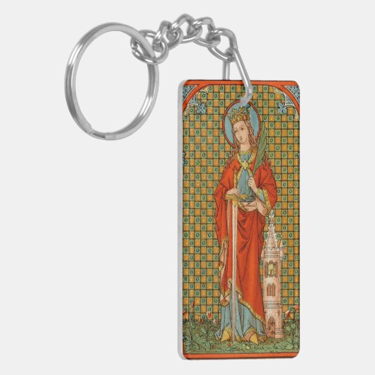 St. Barbara (JP 01) Blank/DIY TERUG Sleutelhanger (Voorkant Links)