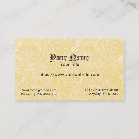 St. Barbara (JP 01) FB Standard Visitekaartje (Achterkant)