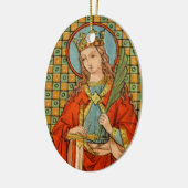 St. Barbara (JP 01) Keramisch Ornament (Links)